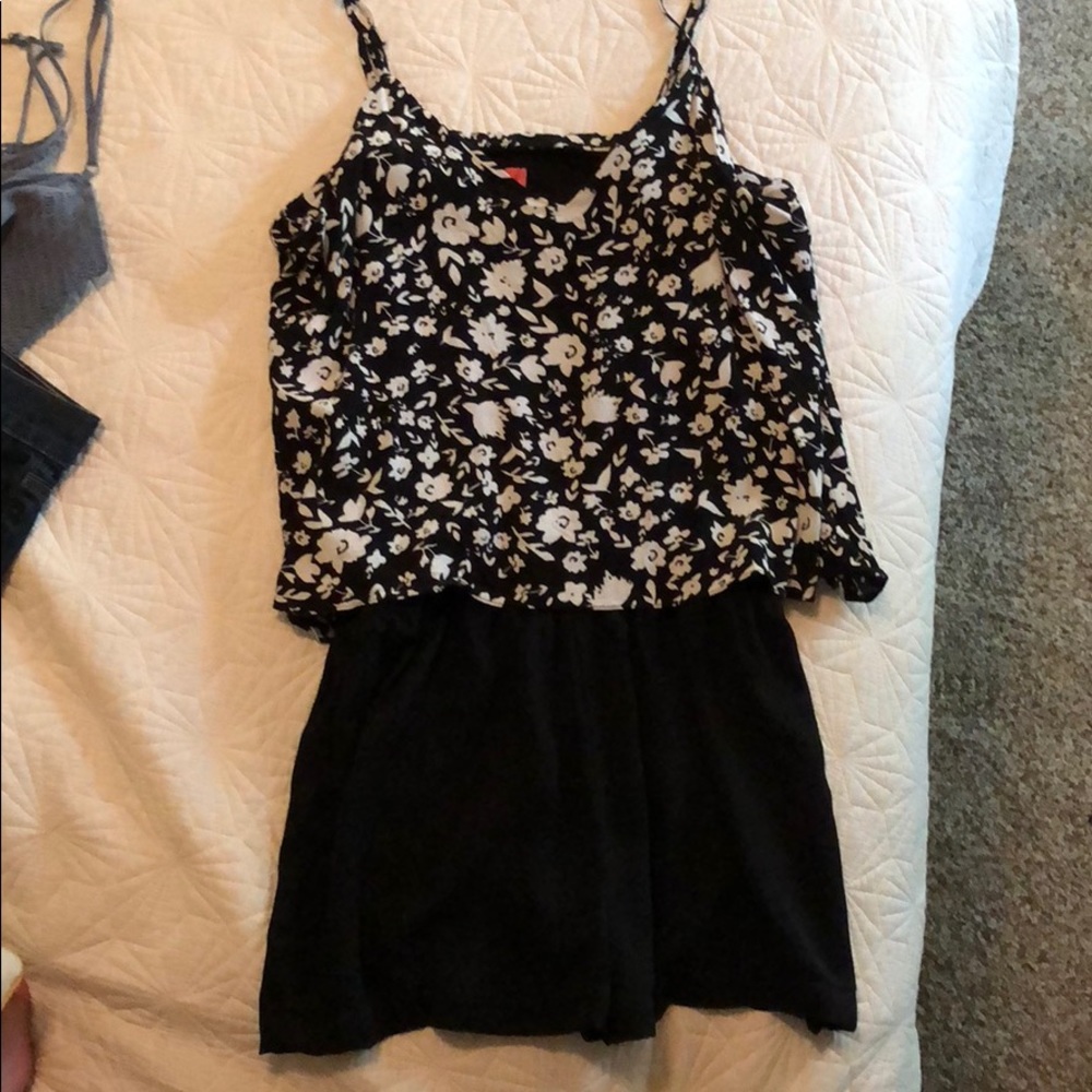 flowery top romper
